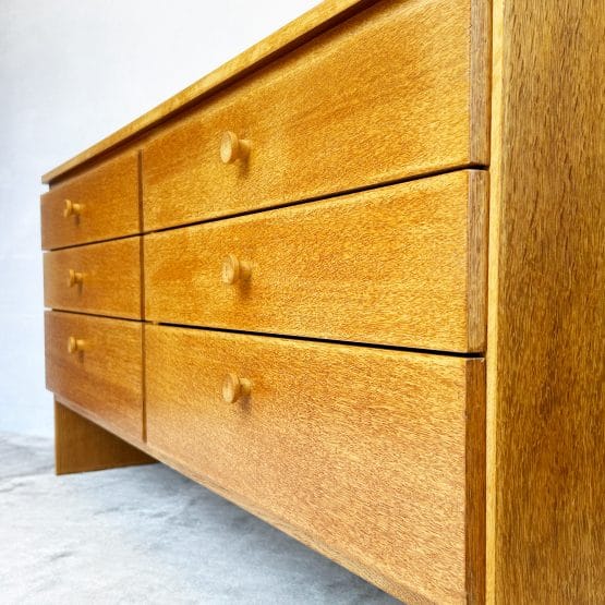 Mid Century Oak Double Bank of Draws by Meredew
