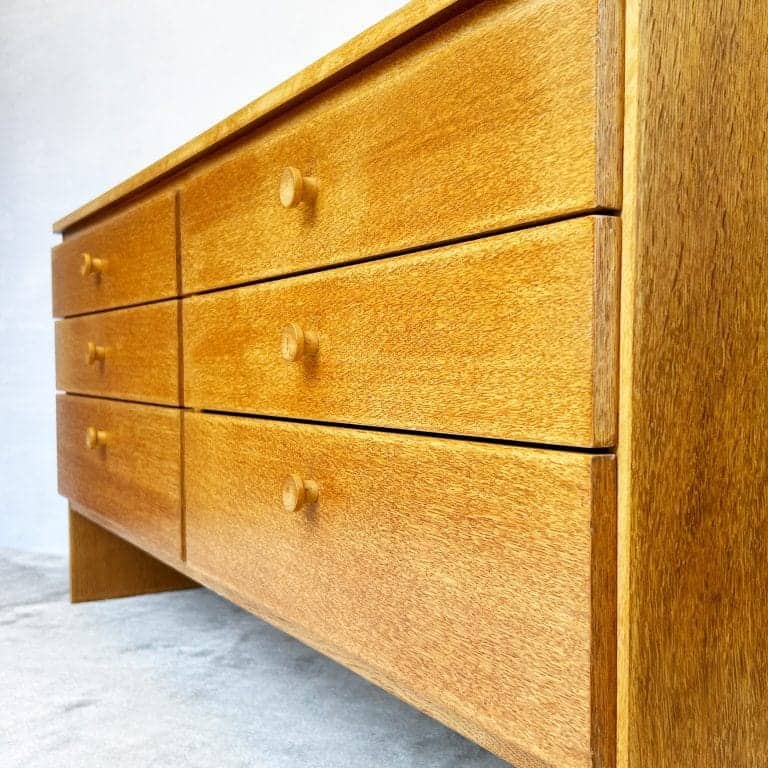 Mid Century Oak Double Bank of Draws by Meredew