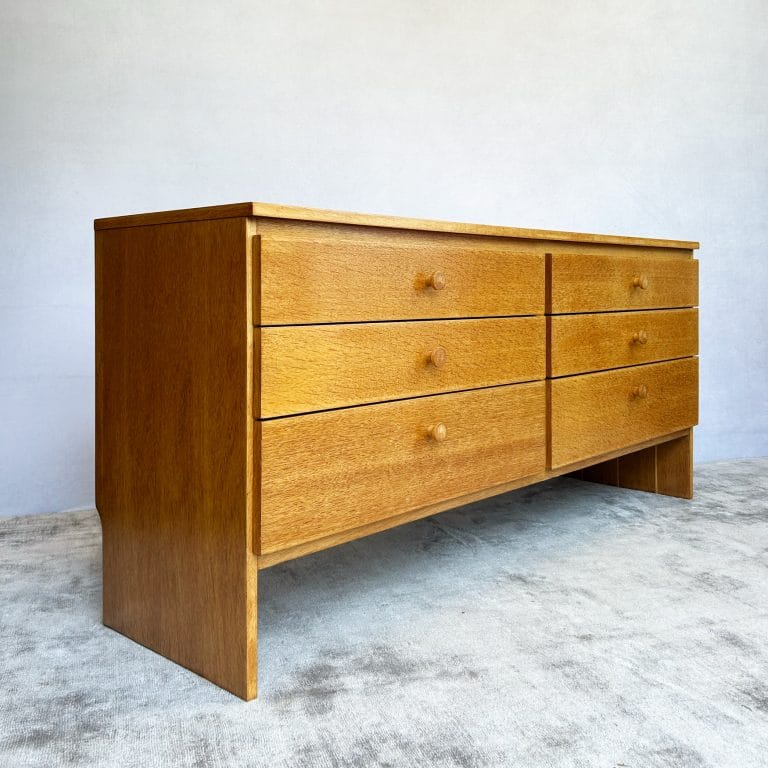 Mid Century Oak Double Bank of Draws by Meredew