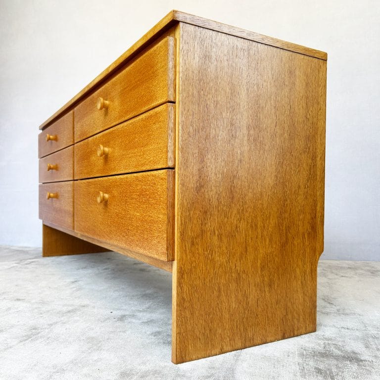Mid Century Oak Double Bank of Draws by Meredew