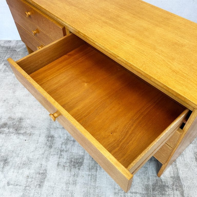 Mid Century Oak Double Bank of Draws by Meredew