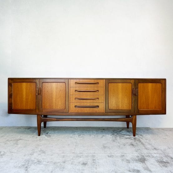 Mid Century Teak G-Plan Fresco Large Sideboard By Victor Wilkins