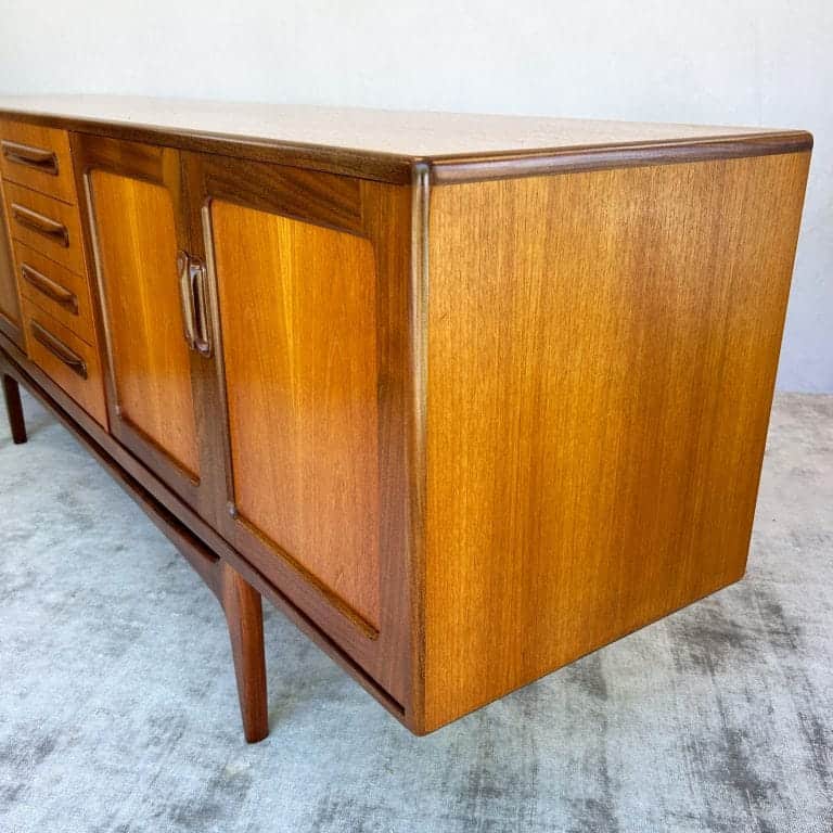 Mid Century Teak G-Plan Fresco Large Sideboard By Victor Wilkins