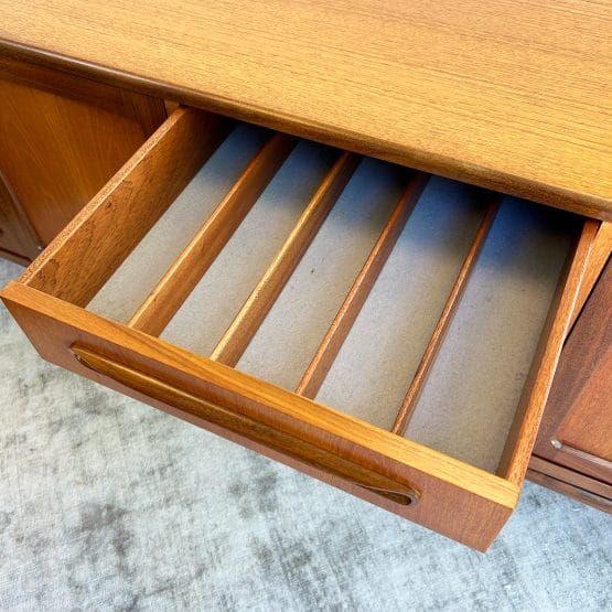 Mid Century Teak G-Plan Fresco Large Sideboard By Victor Wilkins