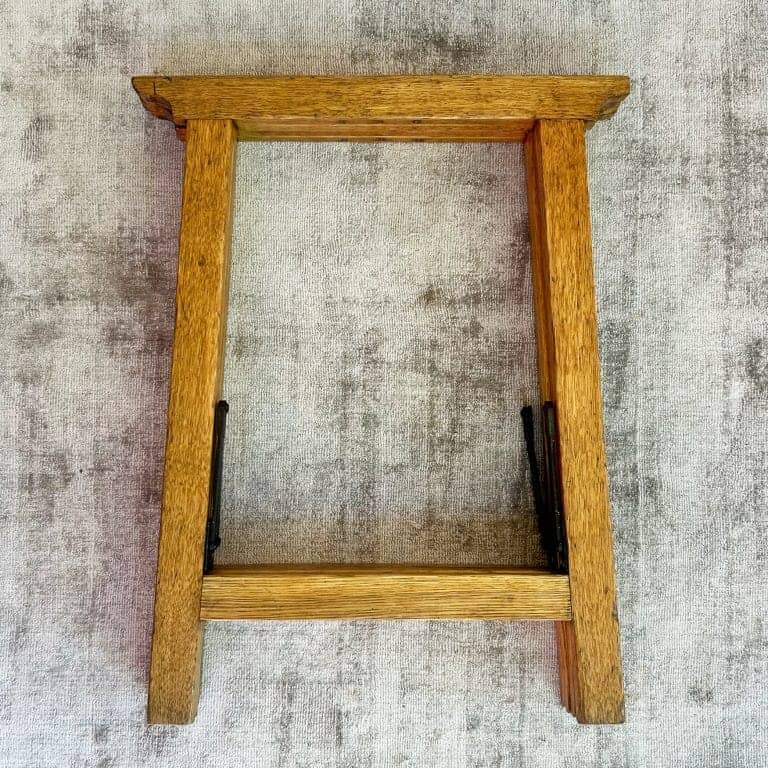 Vintage Oak Folding Trestle Stands
