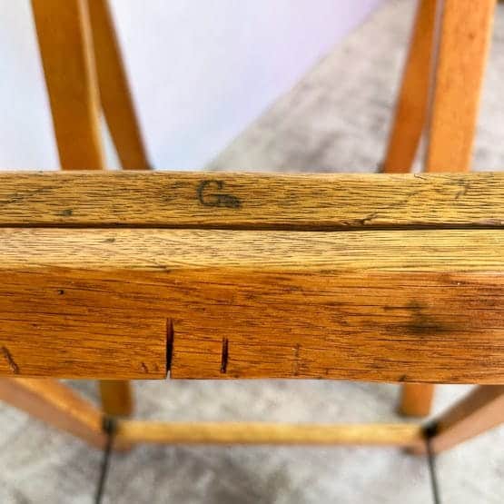 Vintage Oak Folding Trestle Stands