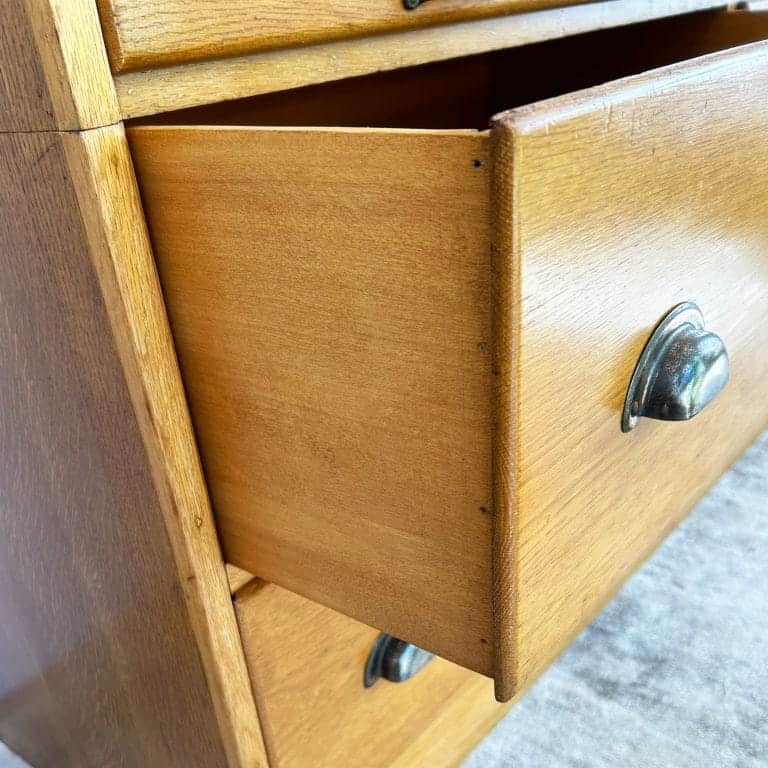 Large Vintage Oak Haberdashery Unit / Bank of Drawers