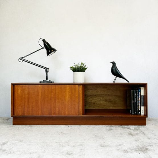 Mid Century G-plan Form 5 Low Teak Media Unit / Sideboard