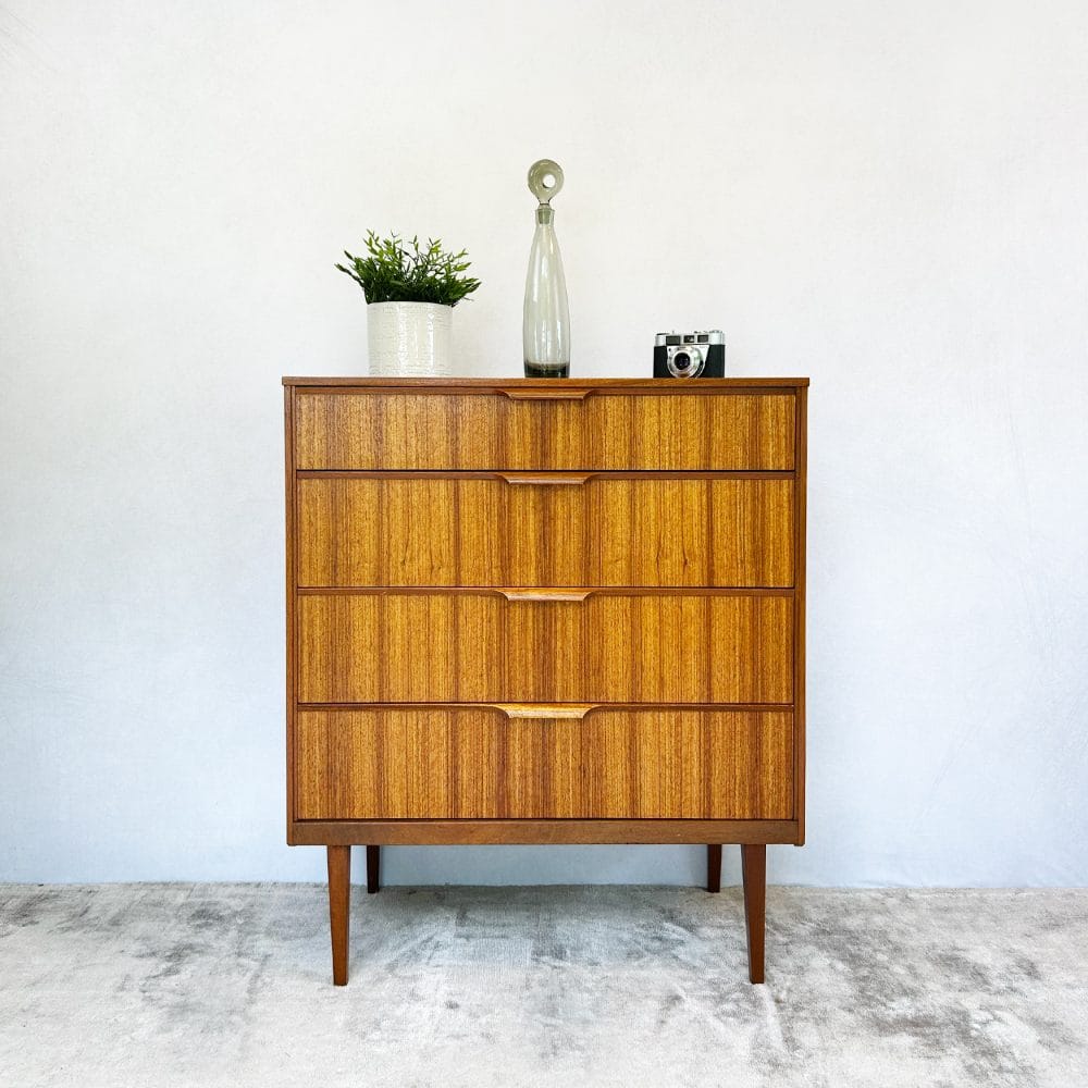 Mid Century Teak Chest of Drawers by Austinsuite