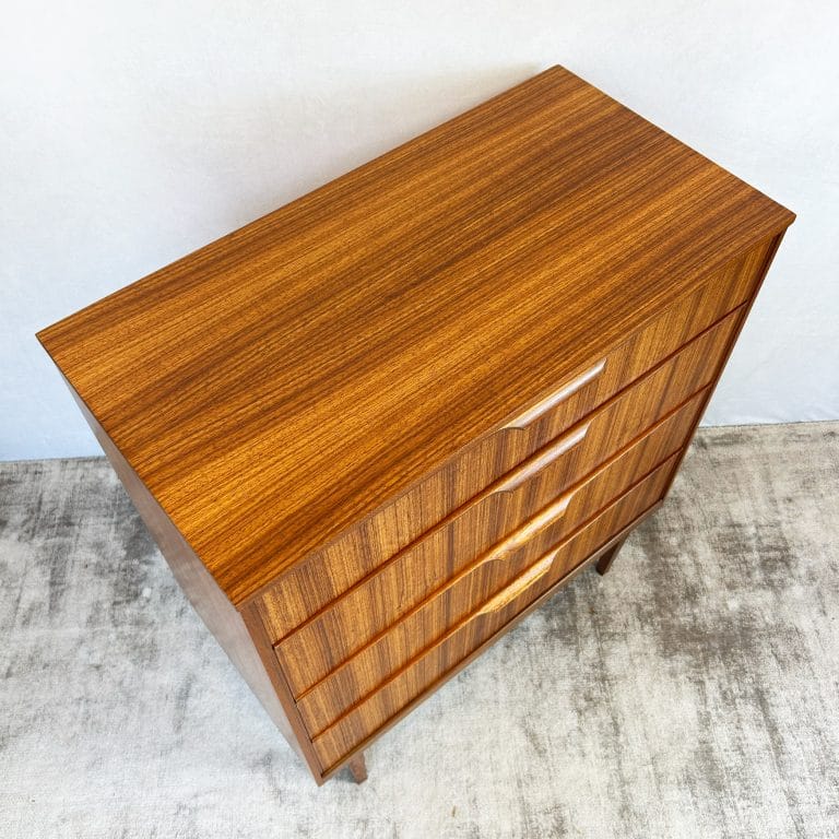 Mid Century Teak Chest of Drawers by Austinsuite