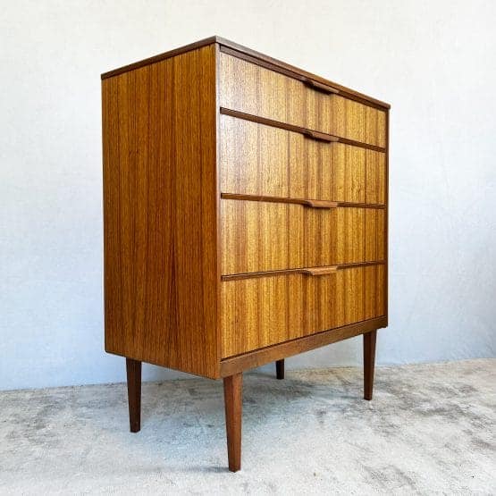 Mid Century Teak Chest of Drawers by Austinsuite