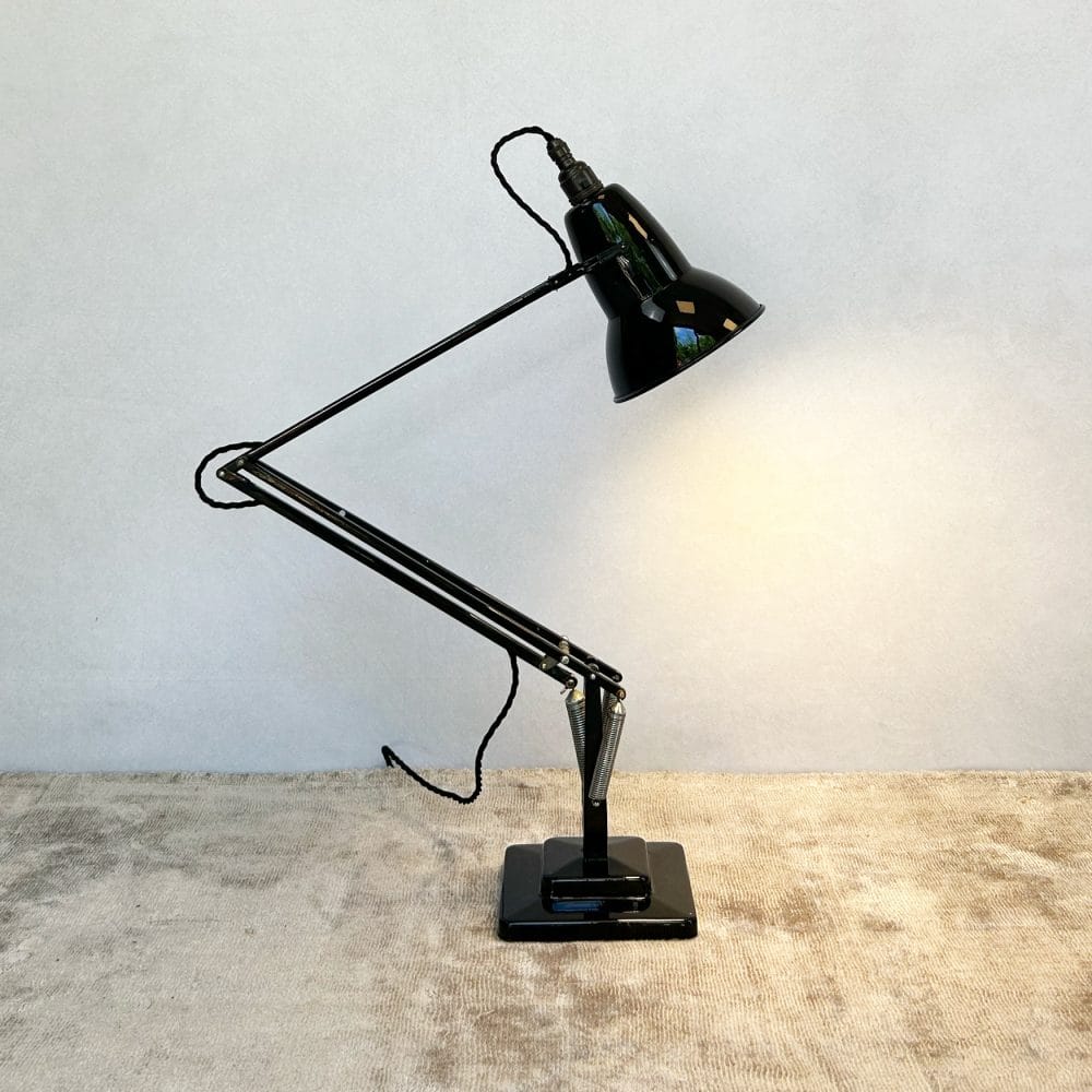 Vintage 1950s Black Herbert Terry & Sons 3 Step Anglepoise Lamp Model No. 1227