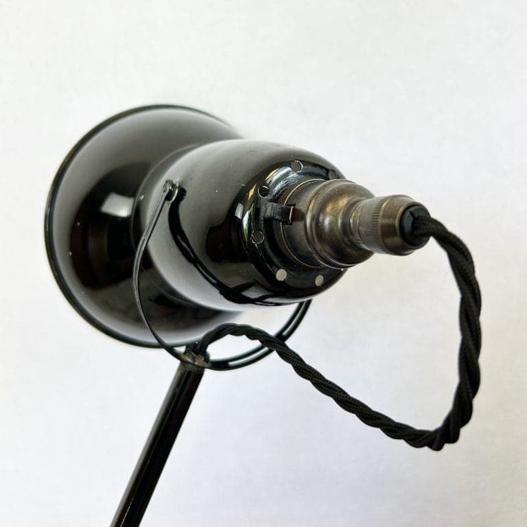 Vintage 1950s Black Herbert Terry & Sons 3 Step Anglepoise Lamp Model No. 1227