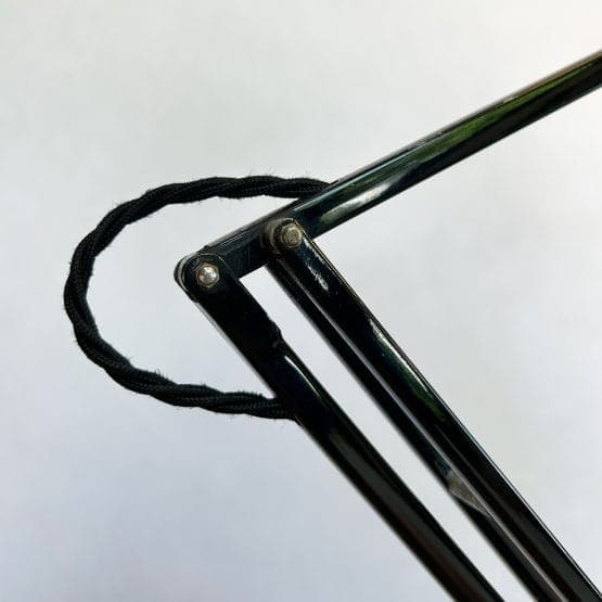 Vintage 1950s Black Herbert Terry & Sons 3 Step Anglepoise Lamp Model No. 1227