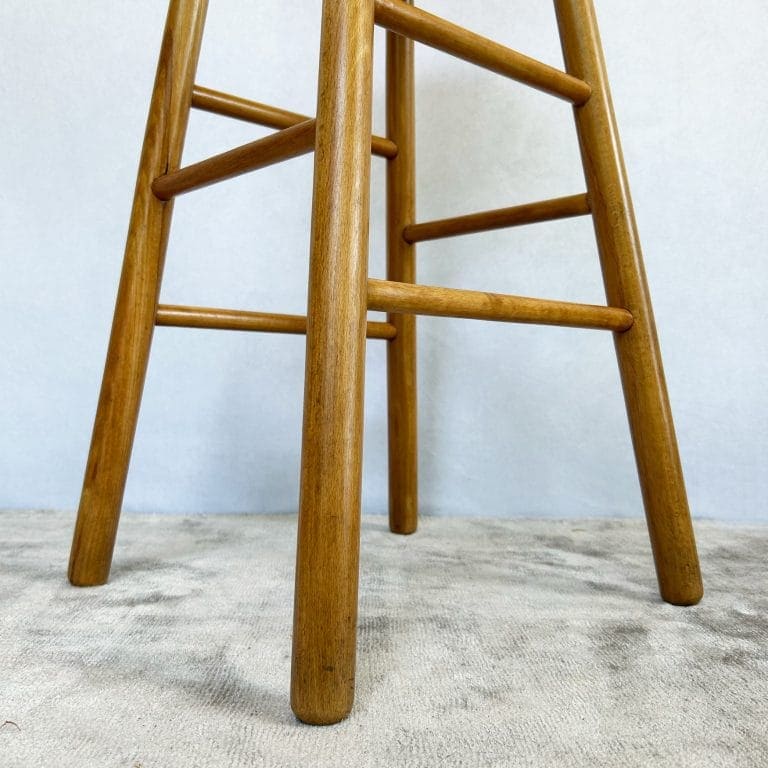 Vintage Solid Oak Bar Stool