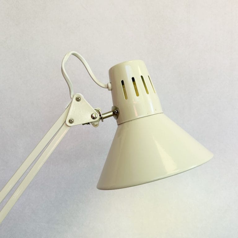 Vintage White Architects Desk Lamp