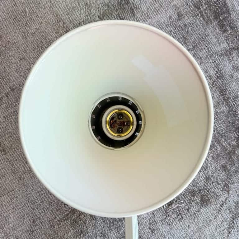 Vintage White Architects Desk Lamp