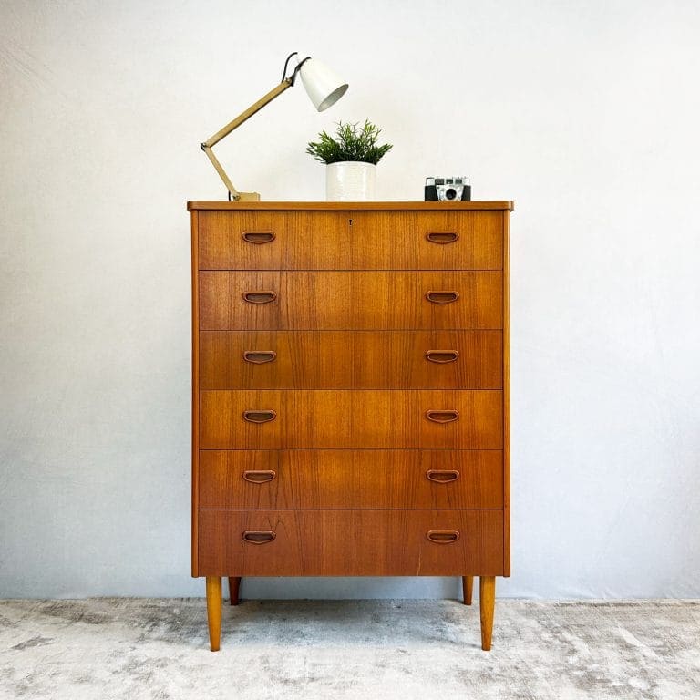 Danish Modern Teak Chest of Drawers by Unitex