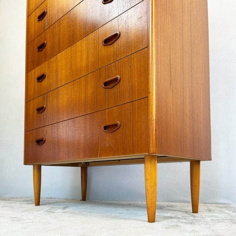 Danish Modern Teak Chest of Drawers by Unitex