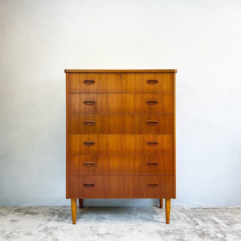 Danish Modern Teak Chest of Drawers by Unitex