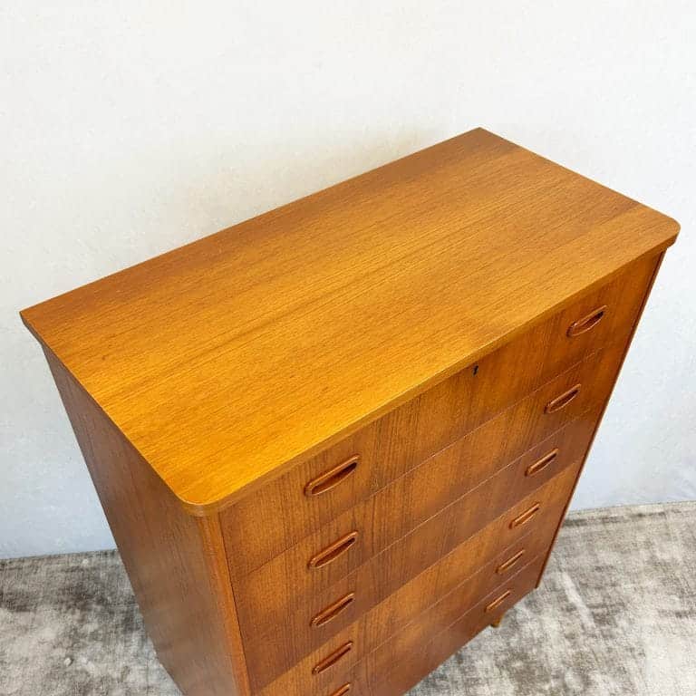 Danish Modern Teak Chest of Drawers by Unitex