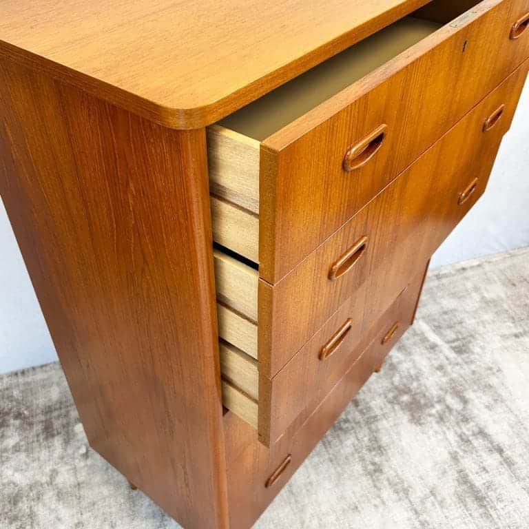 Danish Modern Teak Chest of Drawers by Unitex