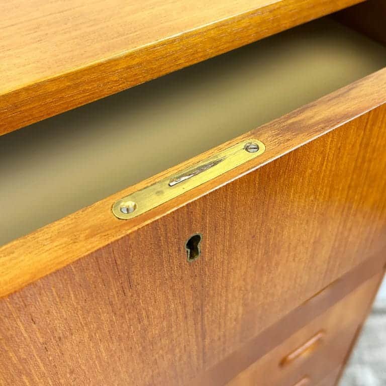 Danish Modern Teak Chest of Drawers by Unitex