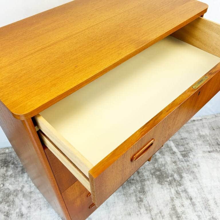 Danish Modern Teak Chest of Drawers by Unitex