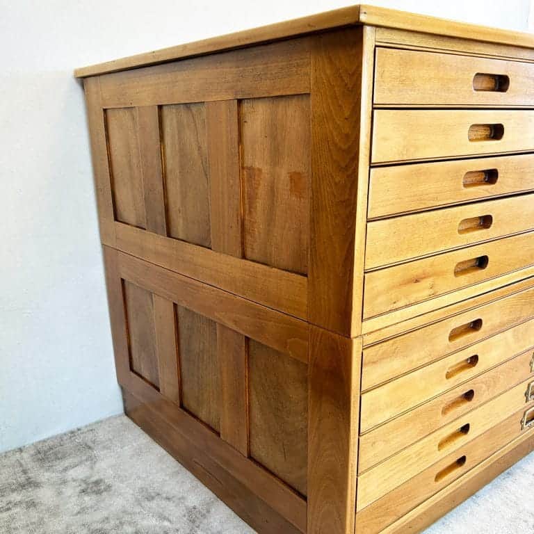 Vintage Staverton Plan Chest / Architects Drawers
