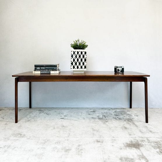 Mid Century Brazilian Rosewood Coffee Table by Ole Wanscher
