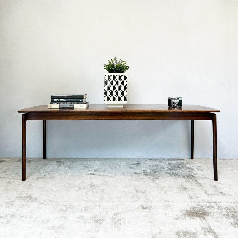 Mid Century Brazilian Rosewood Coffee Table by Ole Wanscher