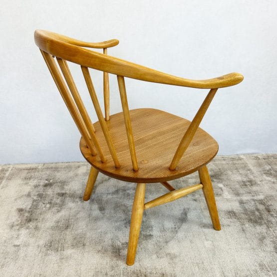 Mid Century Ercol Model 449a Cowhorn Chair