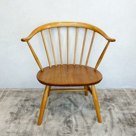 Mid Century Ercol Model 449a Cowhorn Chair