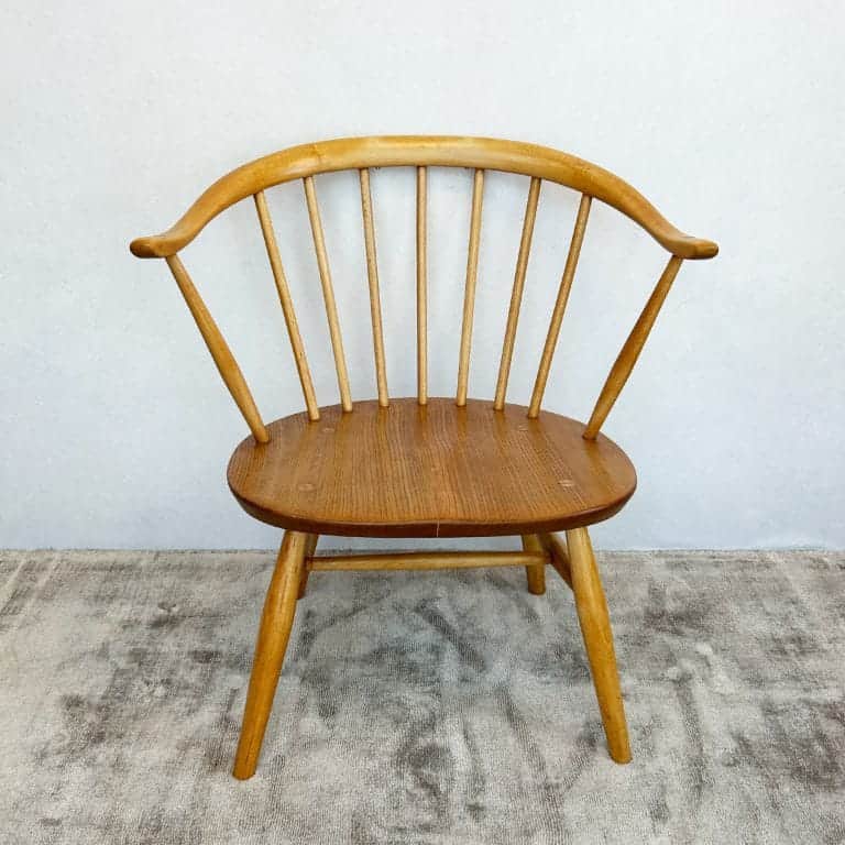 Mid Century Ercol Model 449a Cowhorn Chair