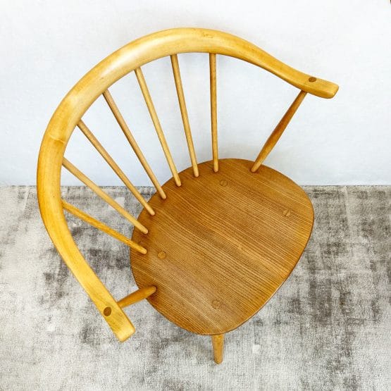 Mid Century Ercol Model 449a Cowhorn Chair