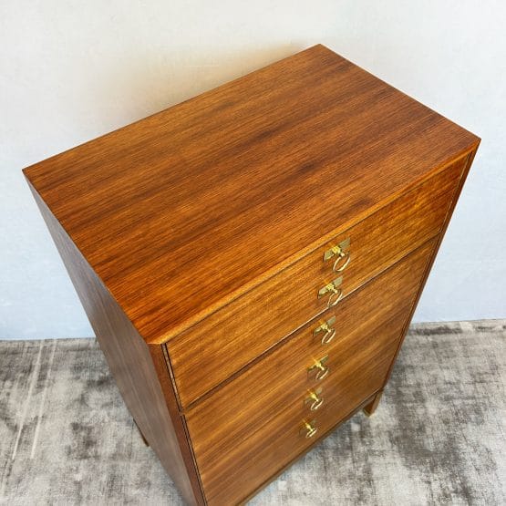 Mid Century G Plan Tallboy Chest of Drawers