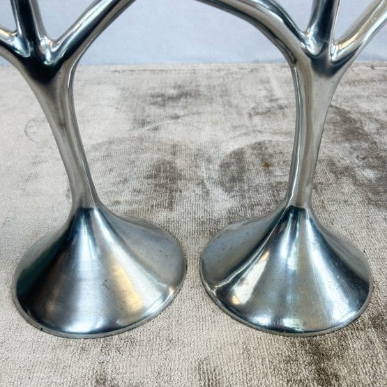 Pair of Danish Modern Six Branch Candelabras