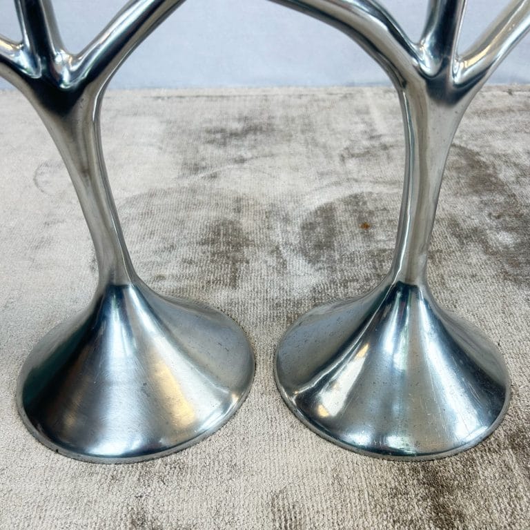 Pair of Danish Modern Six Branch Candelabras