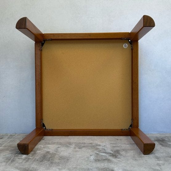 Pair of Slate & Teak Danish Modern Coffee Tables by Poul H Poulsen For Gangso Mobler