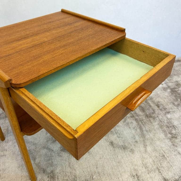 Pair of Teak Mid Century Bedside Tables by AB Carlstrom