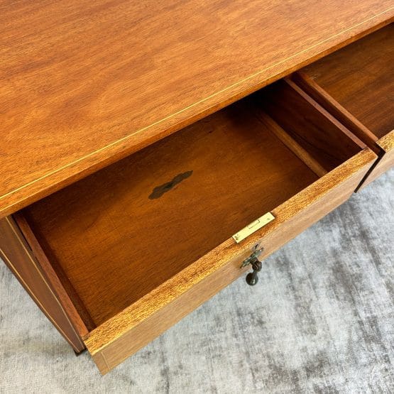Vintage Edwardian Inlaid Mahogany Dressing Desk