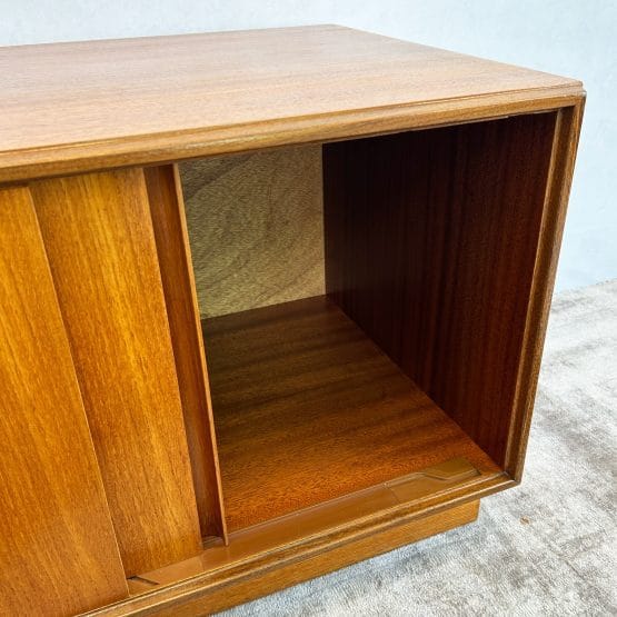 Mid Century G-plan Form 5 Low Teak Vinyl / Drinks Cabinet