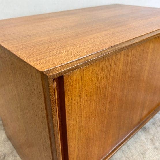 Mid Century G-plan Form 5 Low Teak Vinyl / Drinks Cabinet