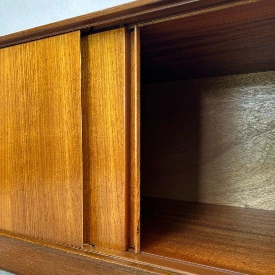 Mid Century G-plan Form 5 Low Teak Vinyl / Drinks Cabinet