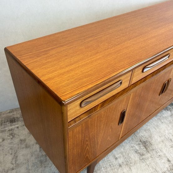 Mid Century Teak G-Plan Fresco Compact Sideboard By Victor Wilkins