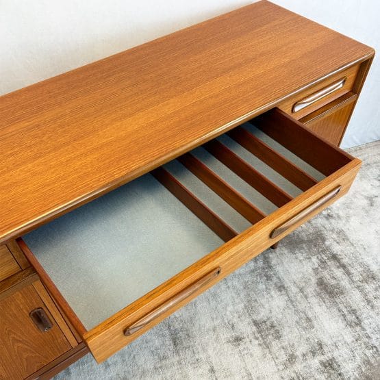 Mid Century Teak G-Plan Fresco Compact Sideboard By Victor Wilkins