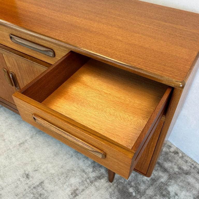 Mid Century Teak G-Plan Fresco Compact Sideboard By Victor Wilkins