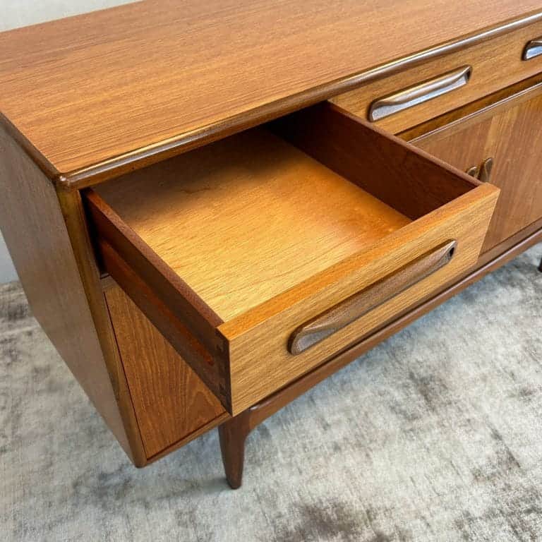 Mid Century Teak G-Plan Fresco Compact Sideboard By Victor Wilkins