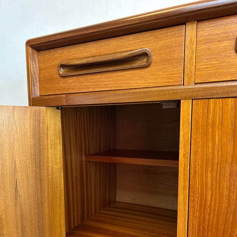 Mid Century Teak G-Plan Fresco Compact Sideboard By Victor Wilkins