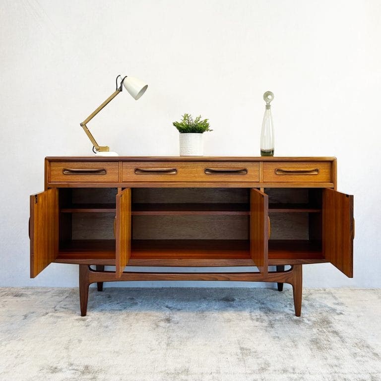 Mid Century Teak G-Plan Fresco Compact Sideboard By Victor Wilkins